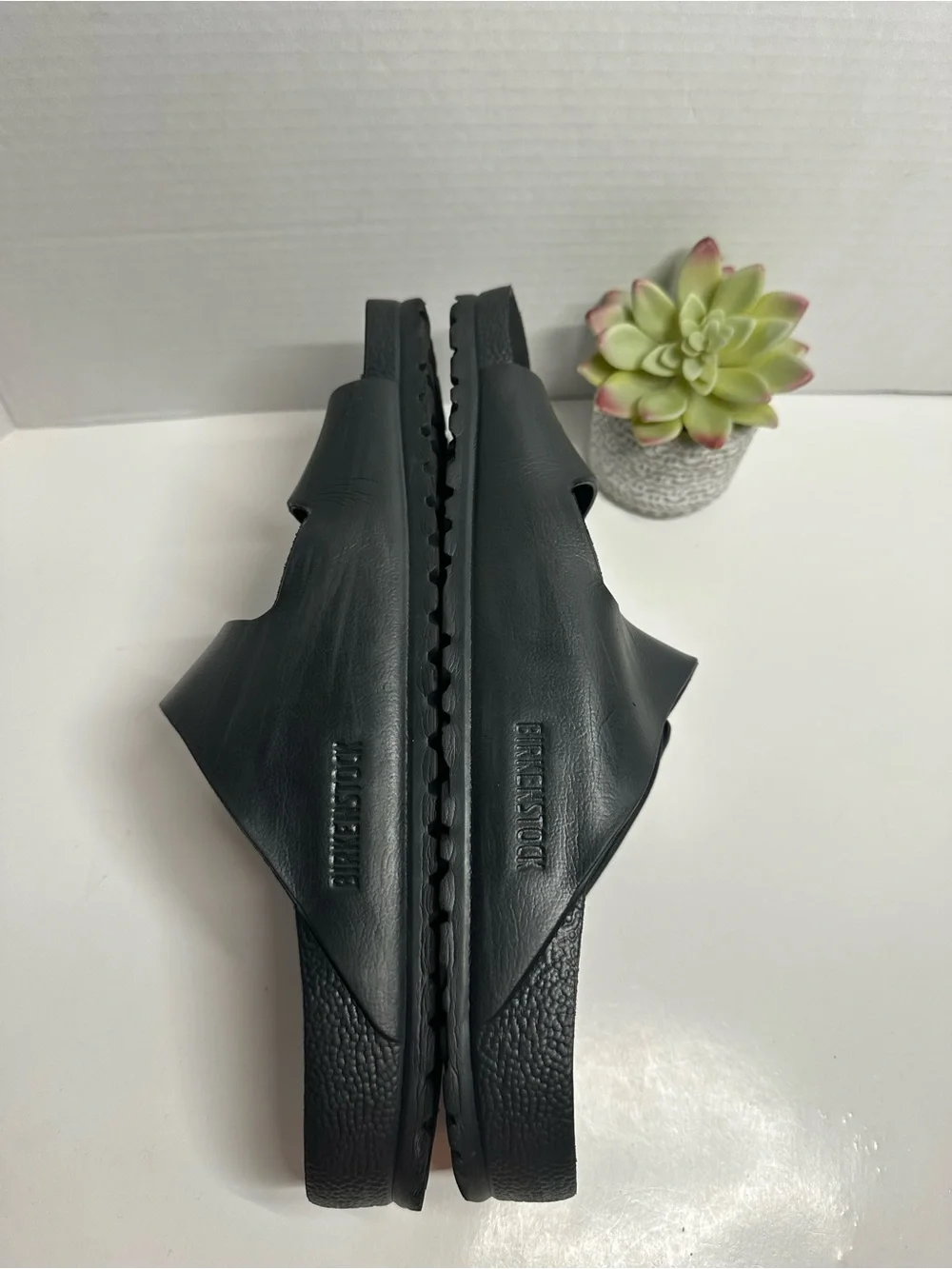 Birkenstock Black Two-Buckle Slide Sandals